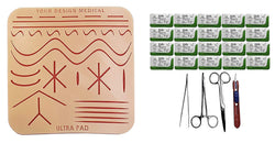 Suture Practice Kit Suture Skin Silicone Pad Pratique complète de